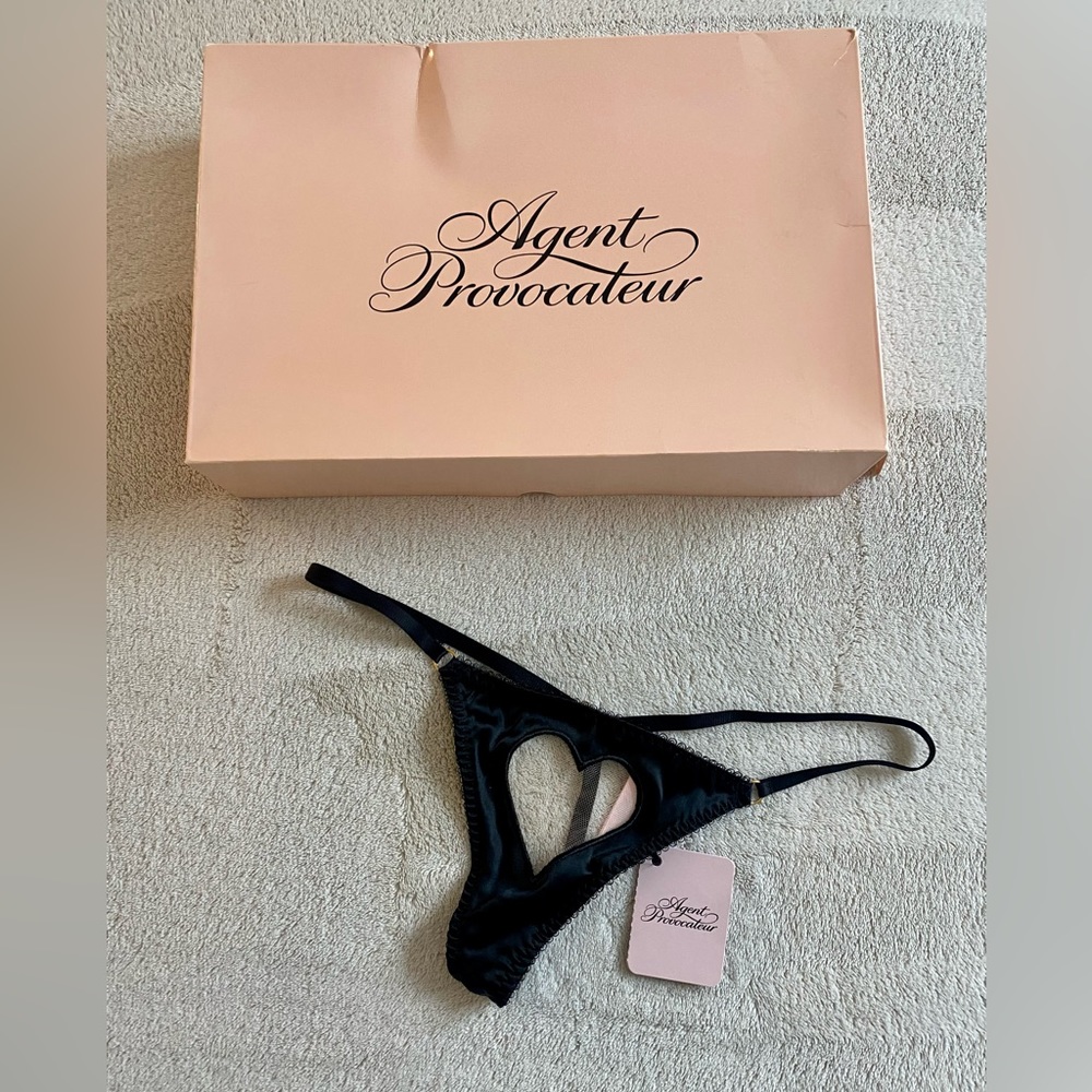 NWT Agent Provocateur Ettie Trixie Black Thong